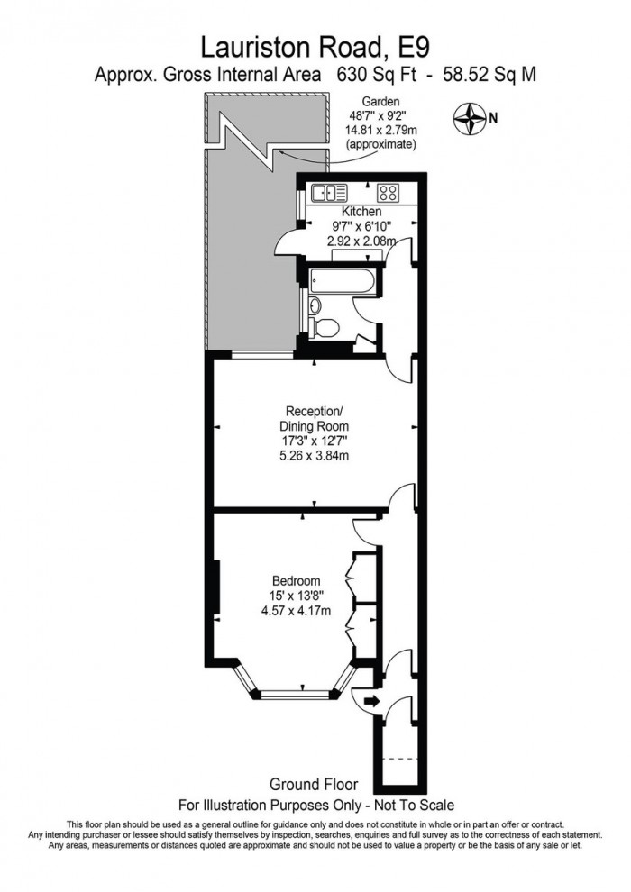 Floorplan for Lauriston Road, E9