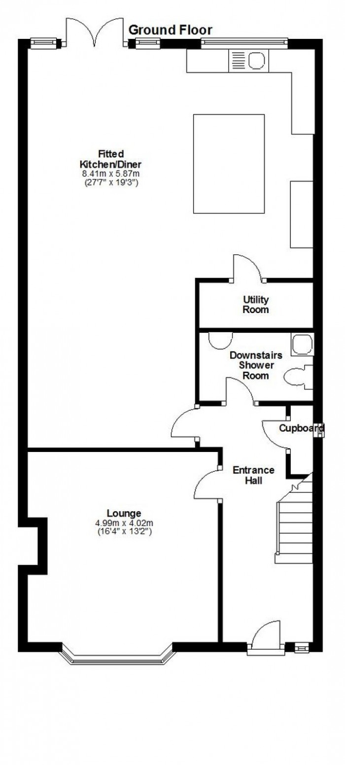 Floorplan for Beehive Lane, IG4