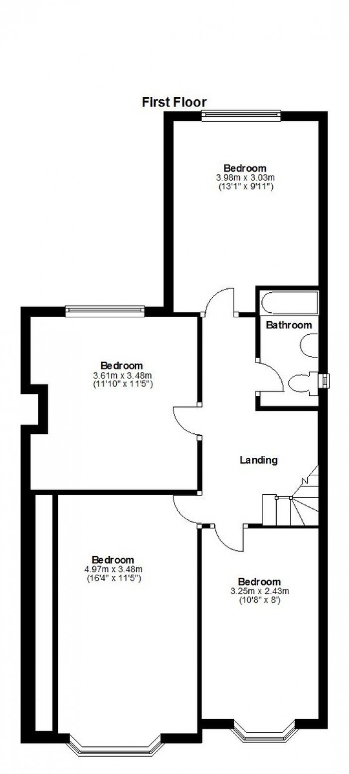 Floorplan for Beehive Lane, IG4