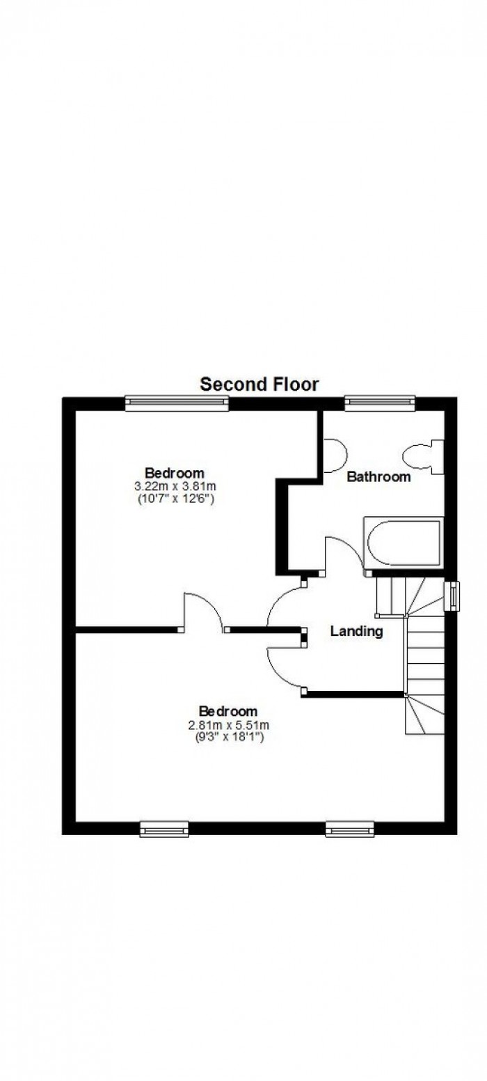 Floorplan for Beehive Lane, IG4