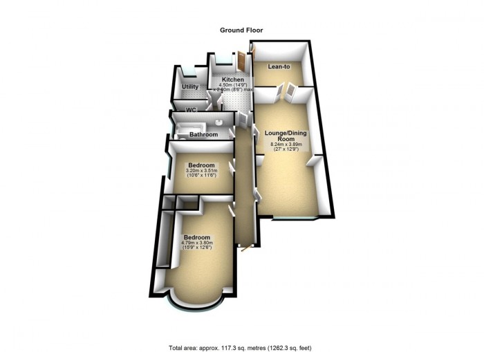 Floorplan for Queenborough Gardens, IG2