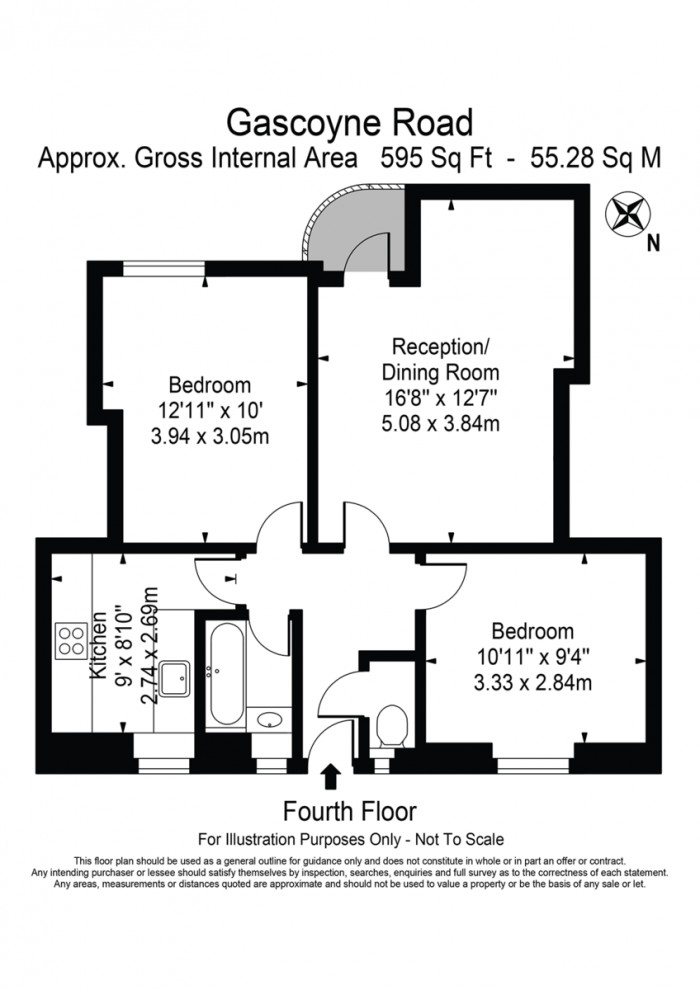 Floorplan for Gascoyne Road, E9
