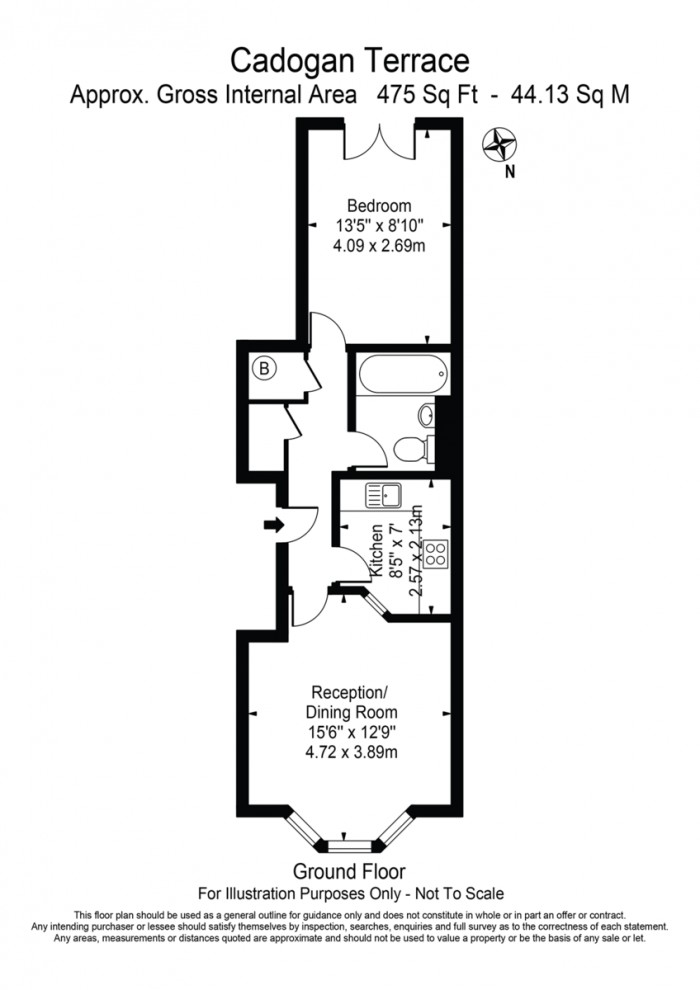 Floorplan for Cadogan Terrace, E9