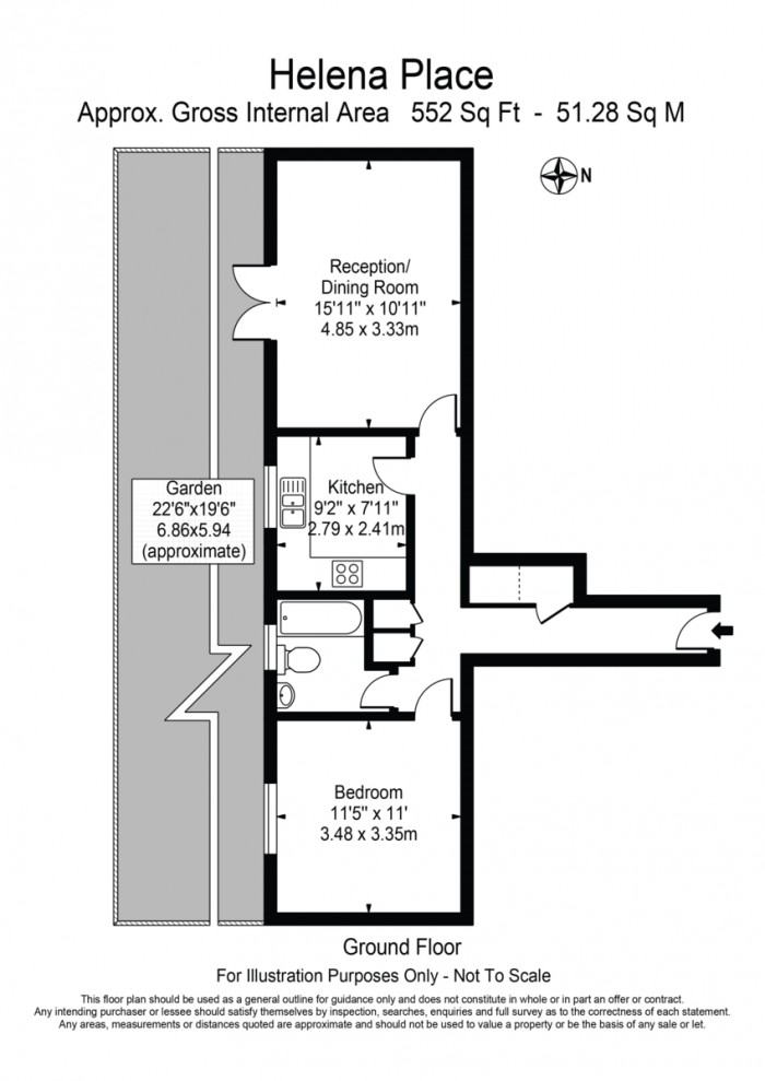 Floorplan for Helena Place, E9