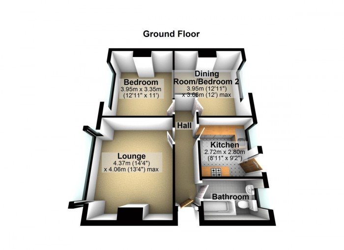 Floorplan for Brandville Gardens, IG6