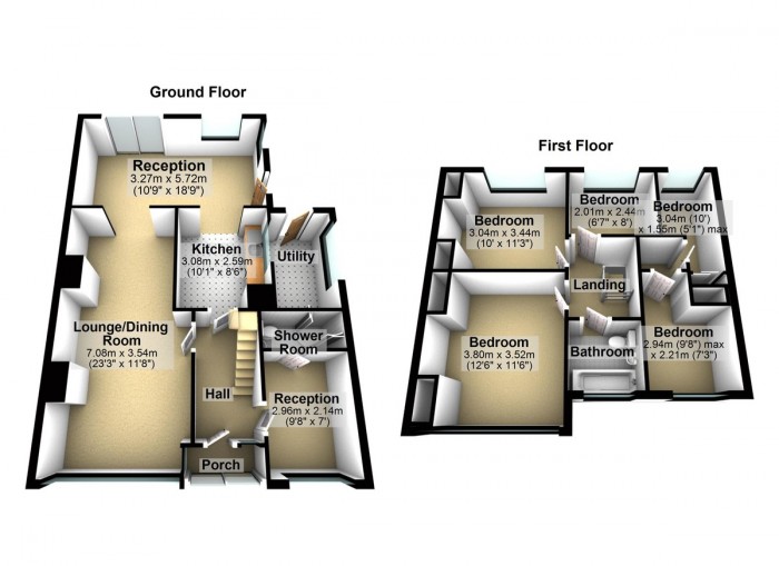 Floorplan for Rushden Gardens, IG5