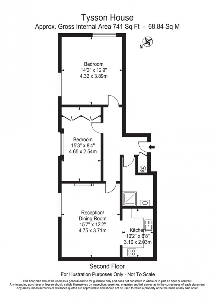 Floorplan for Victoria Park Road, E9