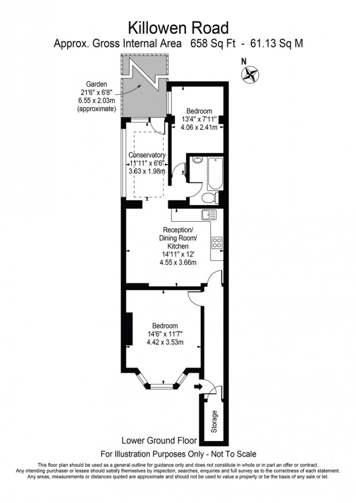 Floorplan for Killowen Road, E9