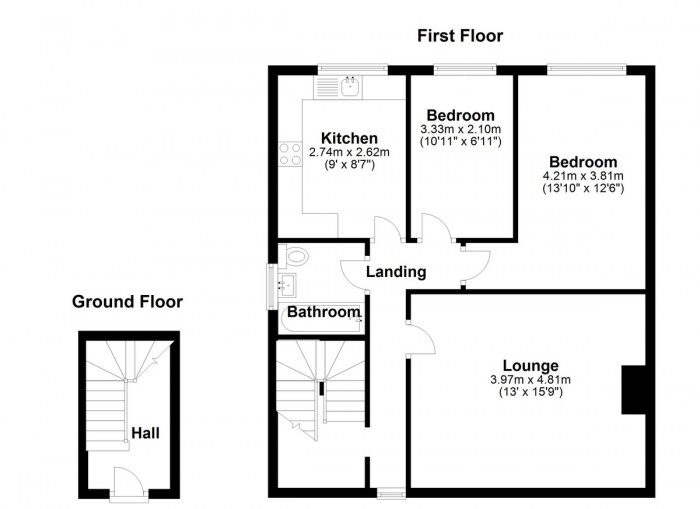 Floorplan for Brookside, IG6