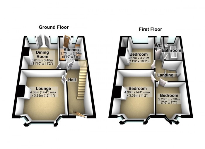 Floorplan for Waverley Gardens, IG6