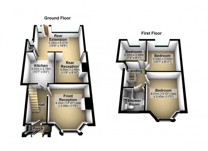 Floorplan for Rushden Gardens, IG5