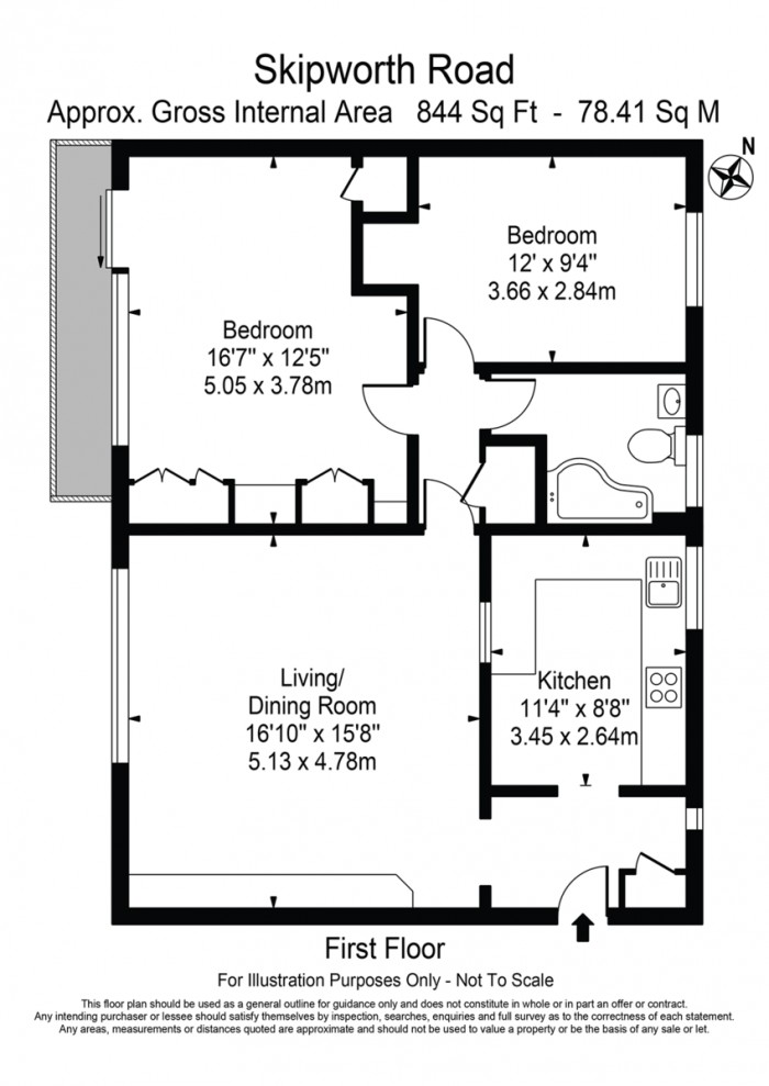 Floorplan for Skipworth Road, E9