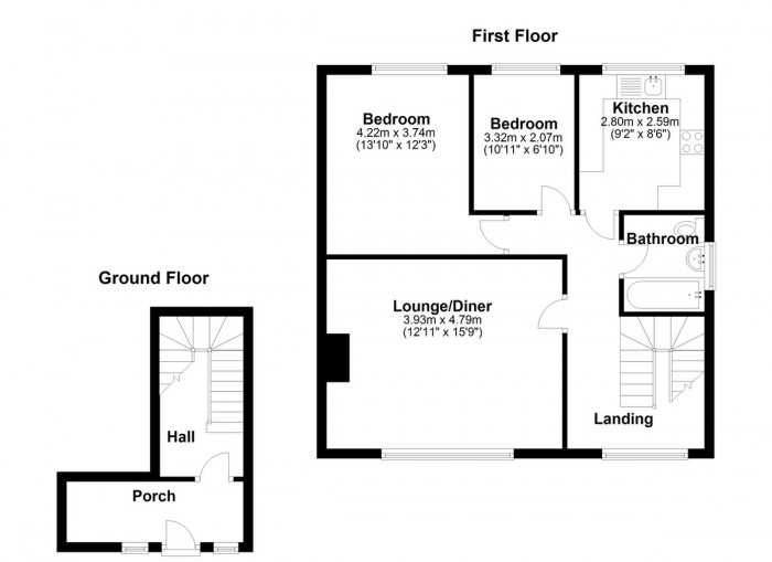 Floorplan for Brookside, IG6