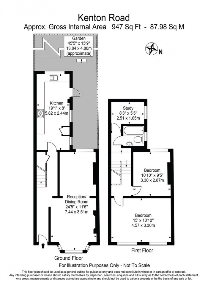 Floorplan for Kenton Road, E9