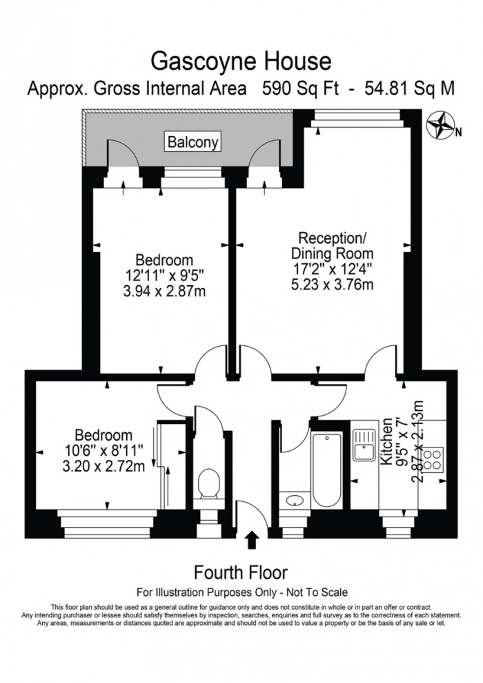 Floorplan for Gascoyne Road, E9