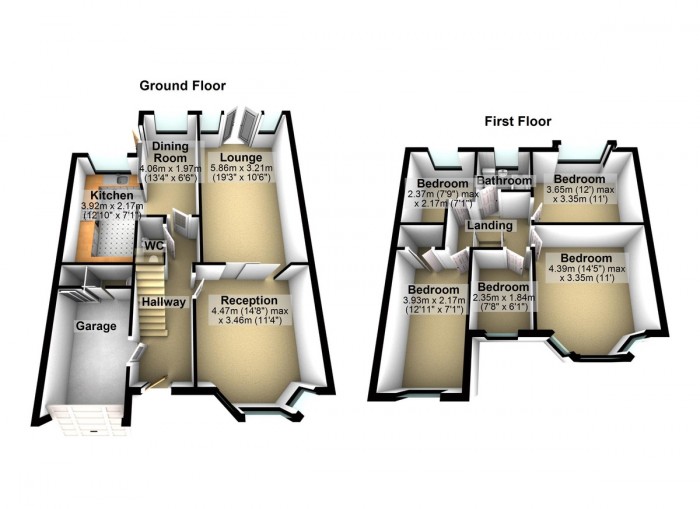 Floorplan for Mawney Road, RM7