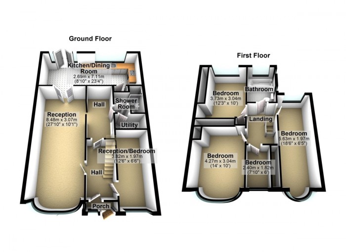 Floorplan for Rushden Gardens, IG5