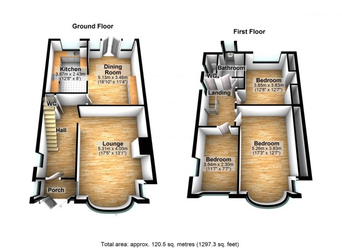 Floorplan for Queenborough Gardens, IG2