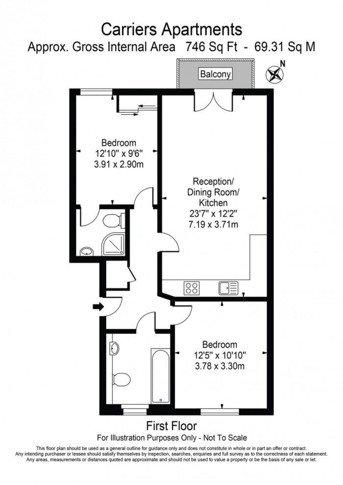 Floorplan for Stoneway Walk, E3