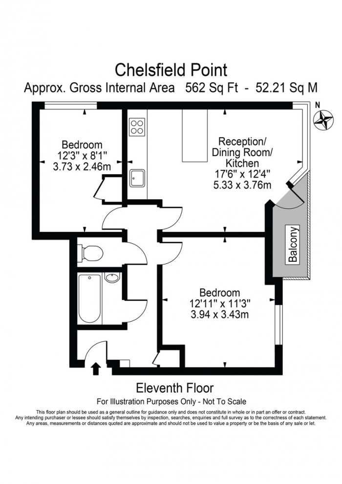 Floorplan for Chelsfield Point, E9