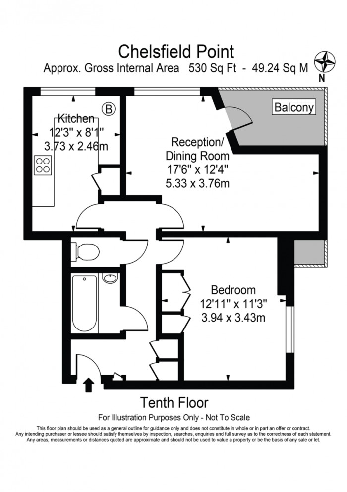 Floorplan for Penshurst Road, E9