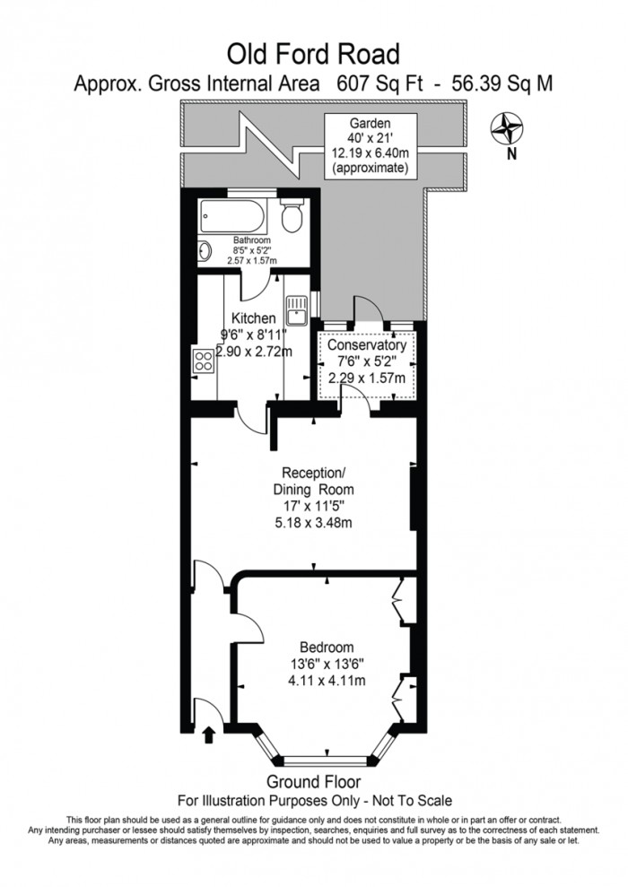 Floorplan for Old Ford Road, E3
