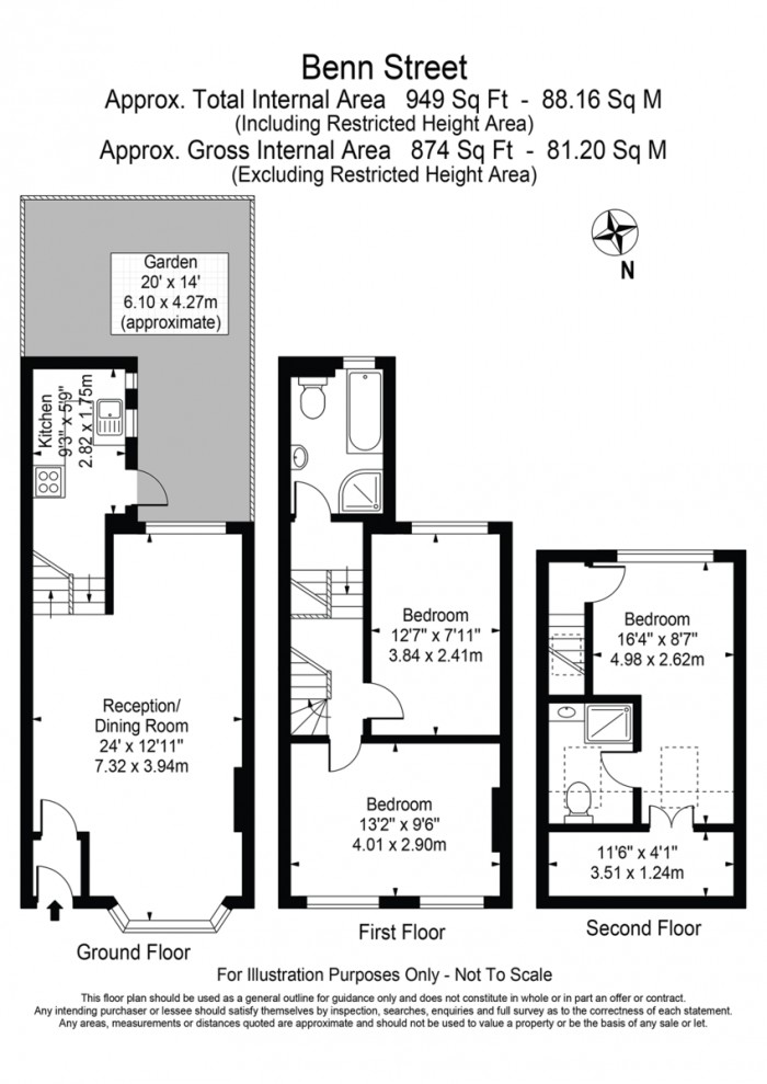 Floorplan for Benn Street, E9