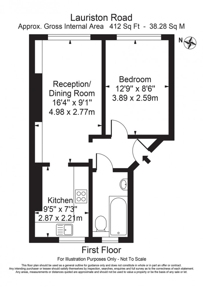 Floorplan for Lauriston Road, E9