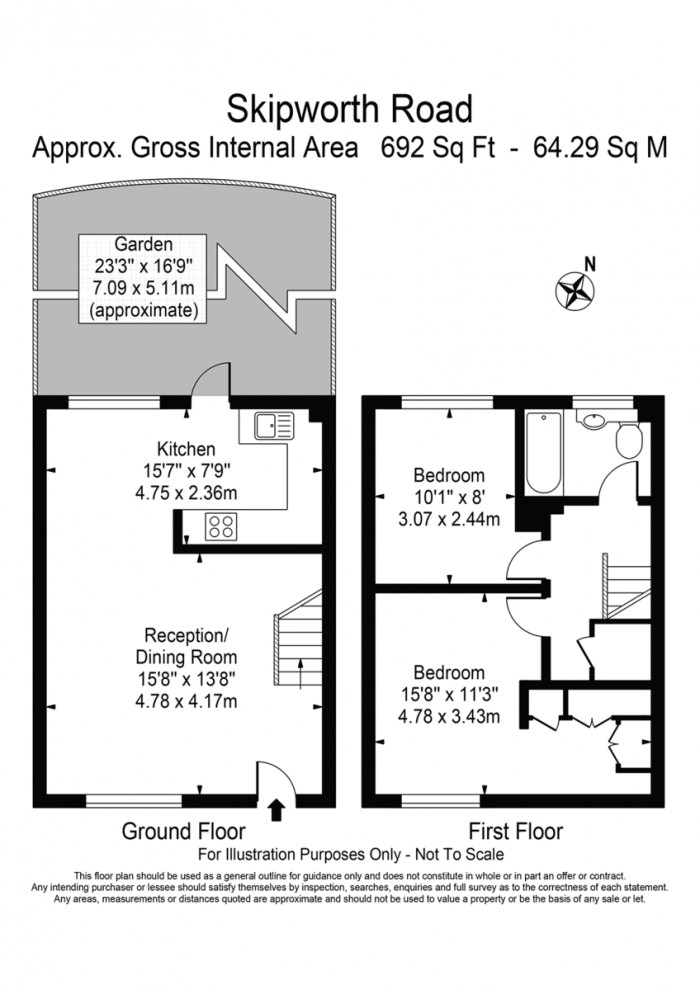 Floorplan for Skipworth Road, E9