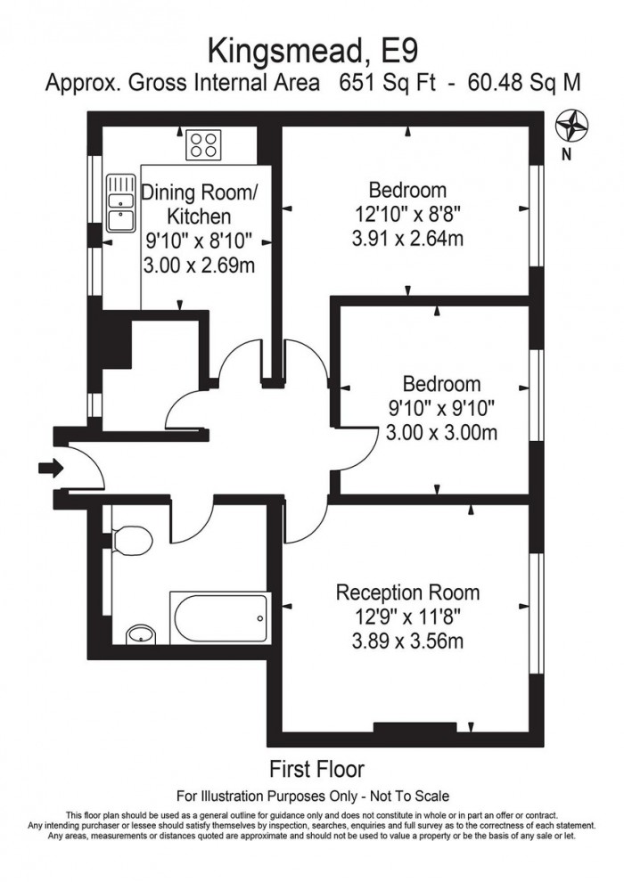 Floorplan for Homerton Road, E9