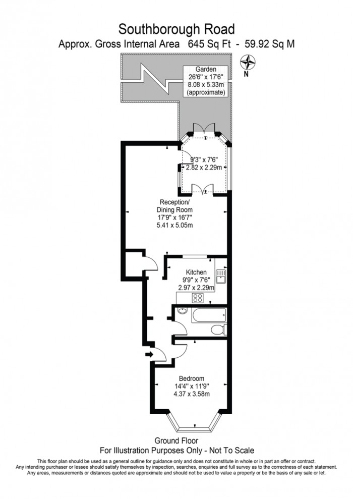 Floorplan for Southborough Road, E9