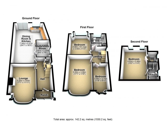 Floorplan for Lord Avenue, IG5