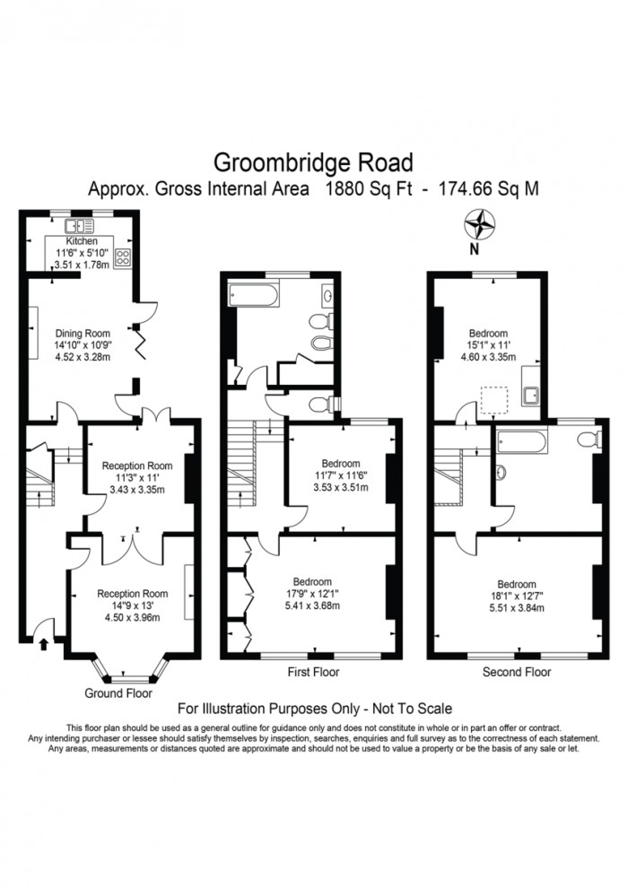 Floorplan for Groombridge Road, E9