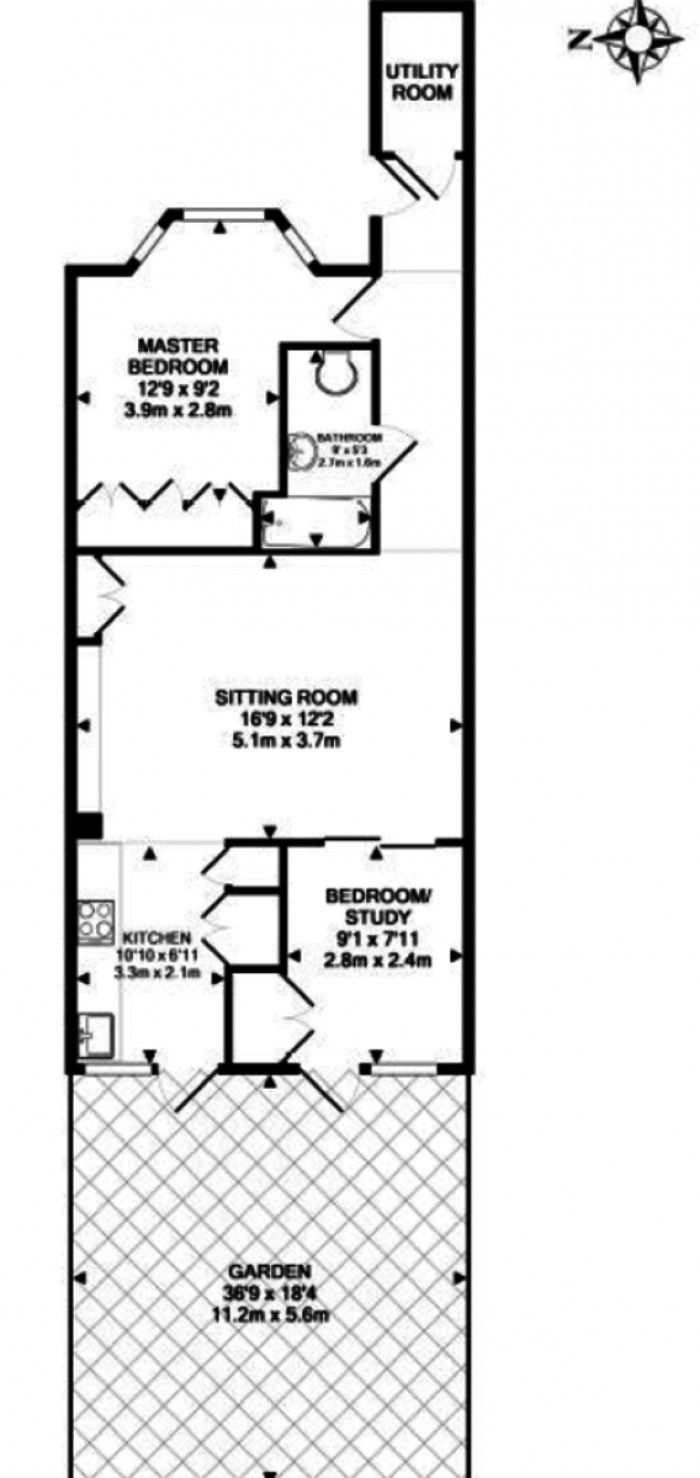 Floorplan for Lauriston Road, E9