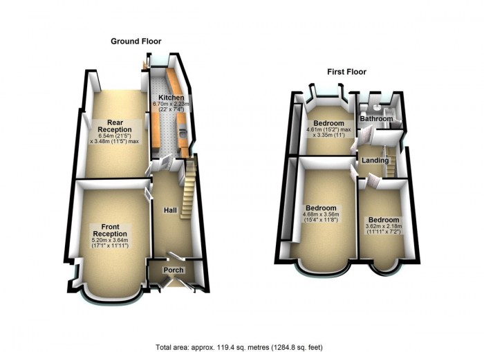 Floorplan for Werneth Hall Road, IG5