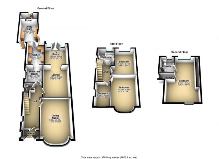 Floorplan for Monkswood Gardens, IG5