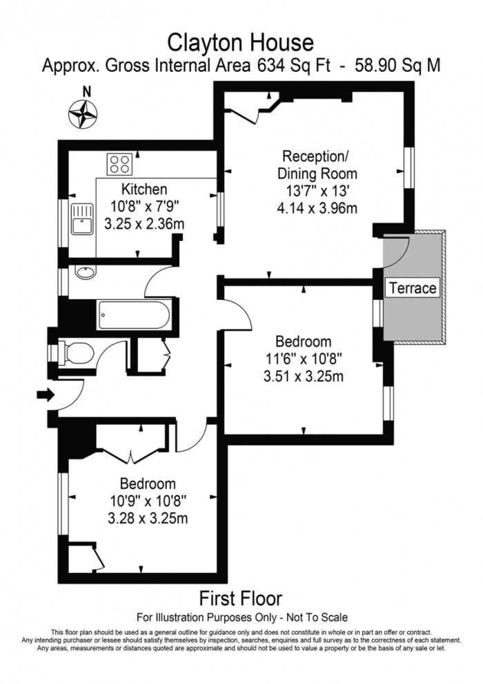 Floorplan for Clayton House, E9