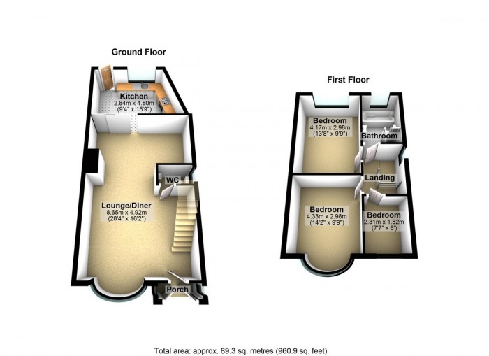 Floorplan for Cottesmore Avenue, IG5