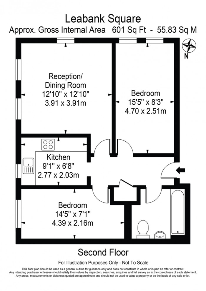 Floorplan for Leabank Square, E9