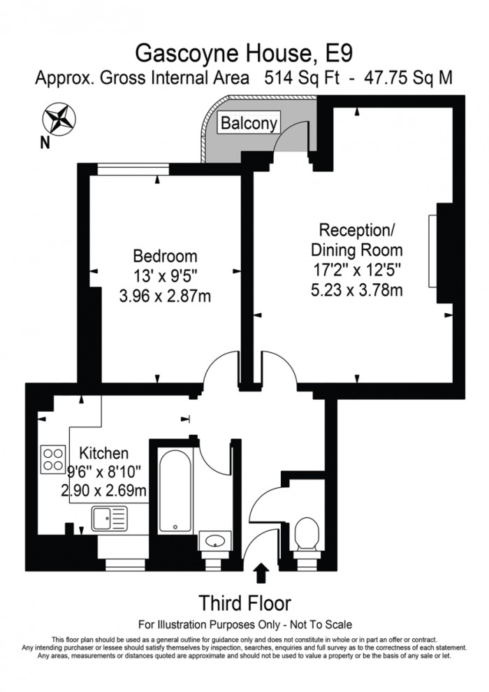 Floorplan for Gascoyne Road, E9