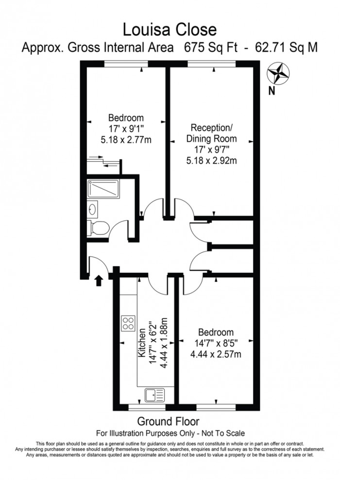 Floorplan for Louisa Close, E9