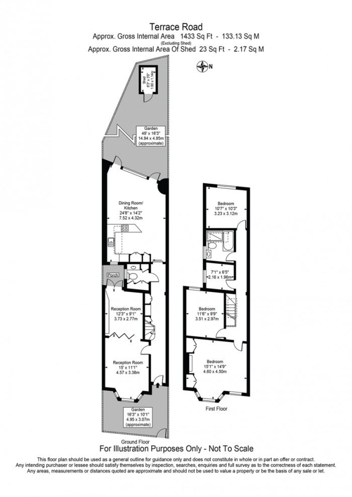 Floorplan for Terrace Road, E9