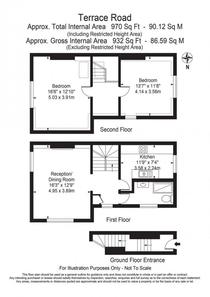 Floorplan for Terrace Road, E9