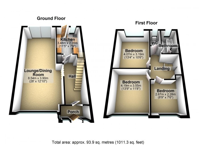 Floorplan for Headley Drive, IG2