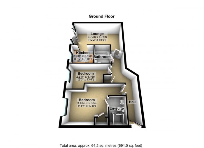 Floorplan for Stoneleigh Road, IG5