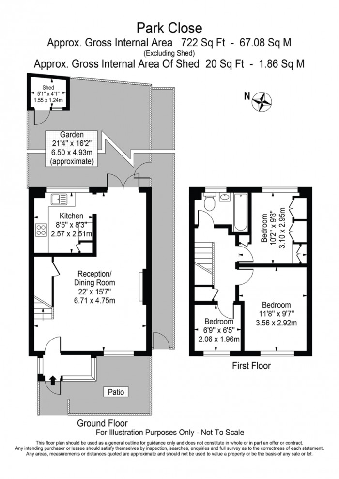 Floorplan for Park Close, E9