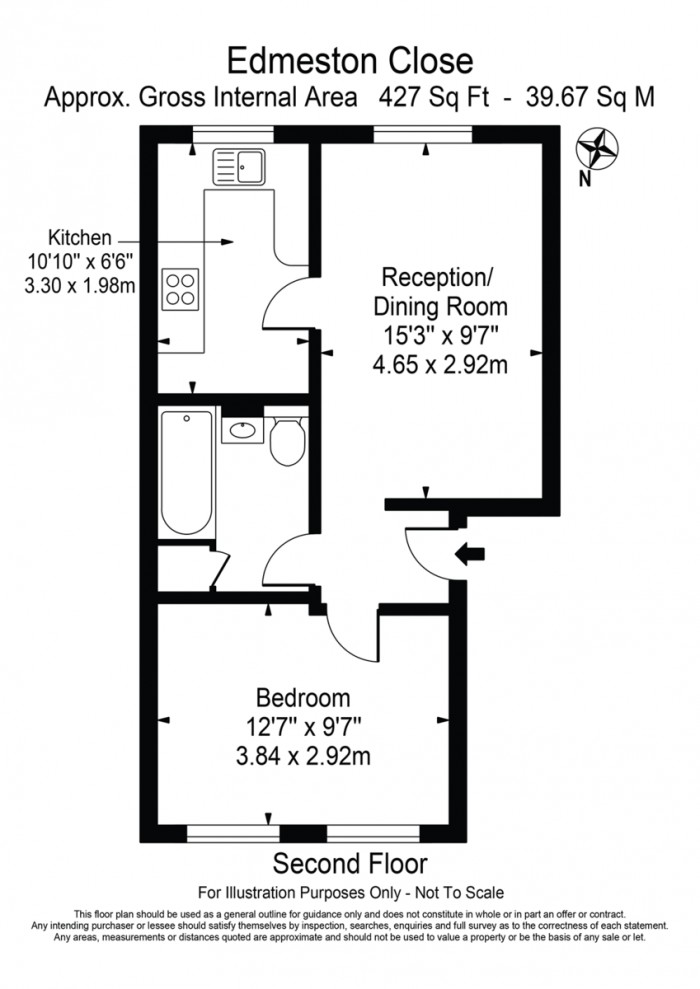 Floorplan for Edmeston Close, E9