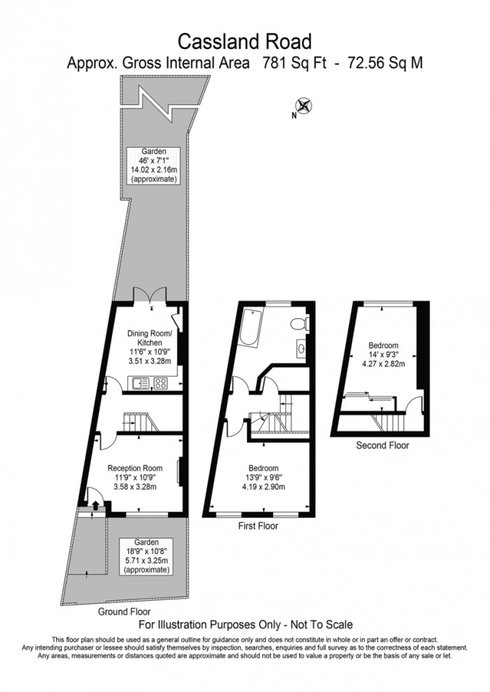 Floorplan for Cassland Road, E9