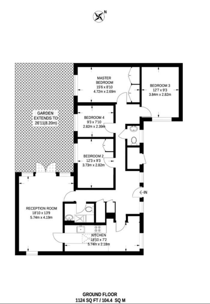 Floorplan for Mallard Close, E9
