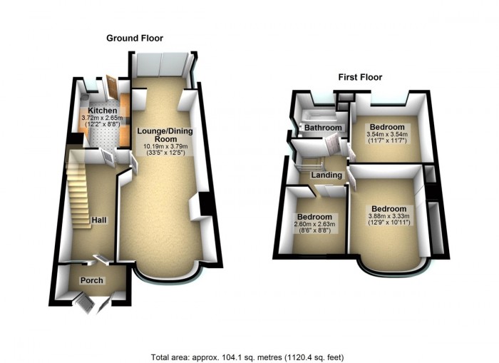 Floorplan for Naseby Road, IG5